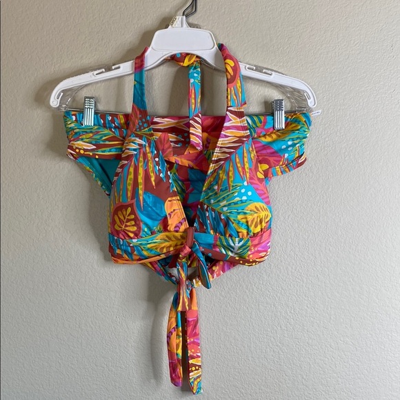 Bleu Rod Beattie bikini set women’s 10 new never worn flowers tropical - Picture 2 of 9
